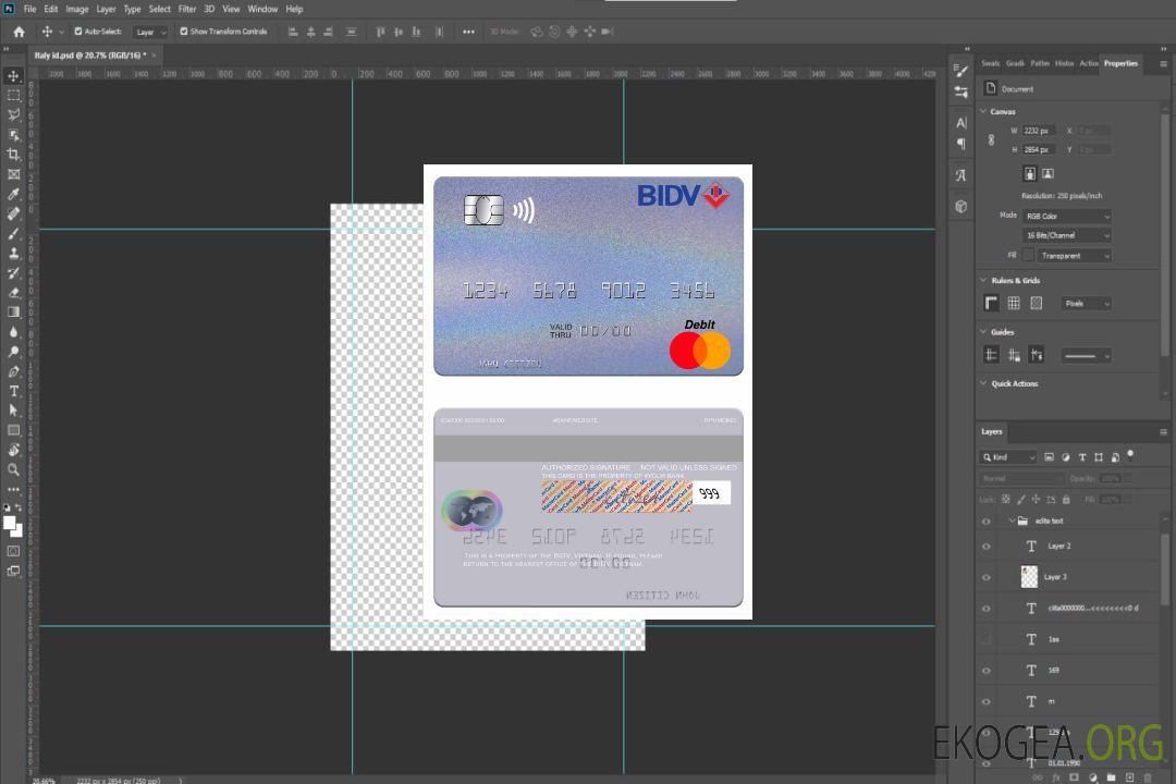 Carte Mastercard Vietnam BIDV template Carte Mastercard Vietnam BIDV template
